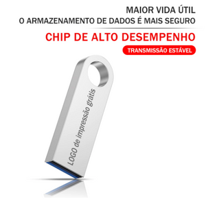 PenDrive 64GB ou 128GB USB (com SEU nome) - DJ'StoreShop