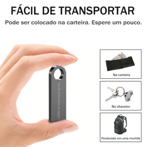 PenDrive 64GB ou 128GB USB (com SEU nome) - DJ'StoreShop